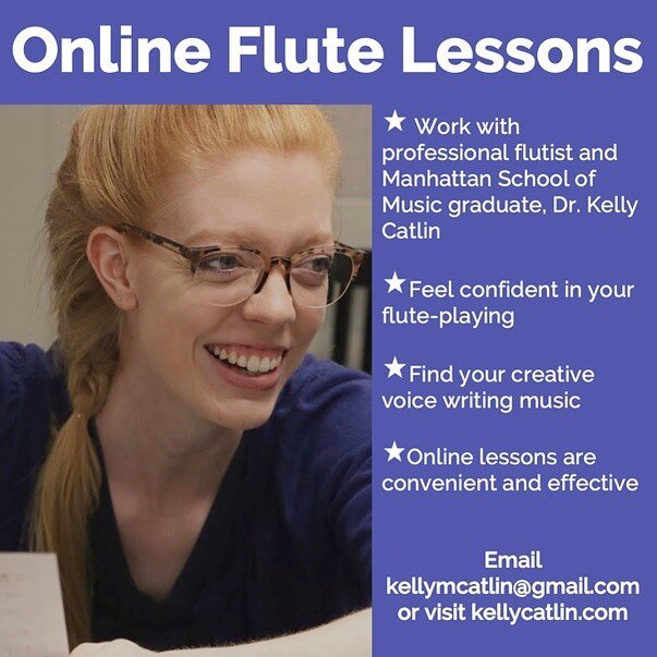 I&rsquo;m accepting new students! If you want to learn the ins and outs of flute-playing, win that audition, write the music floating around in your head, or gain confidence as a flutist, send me an email or visit my website (link in bio).
.
.
.
.
.
