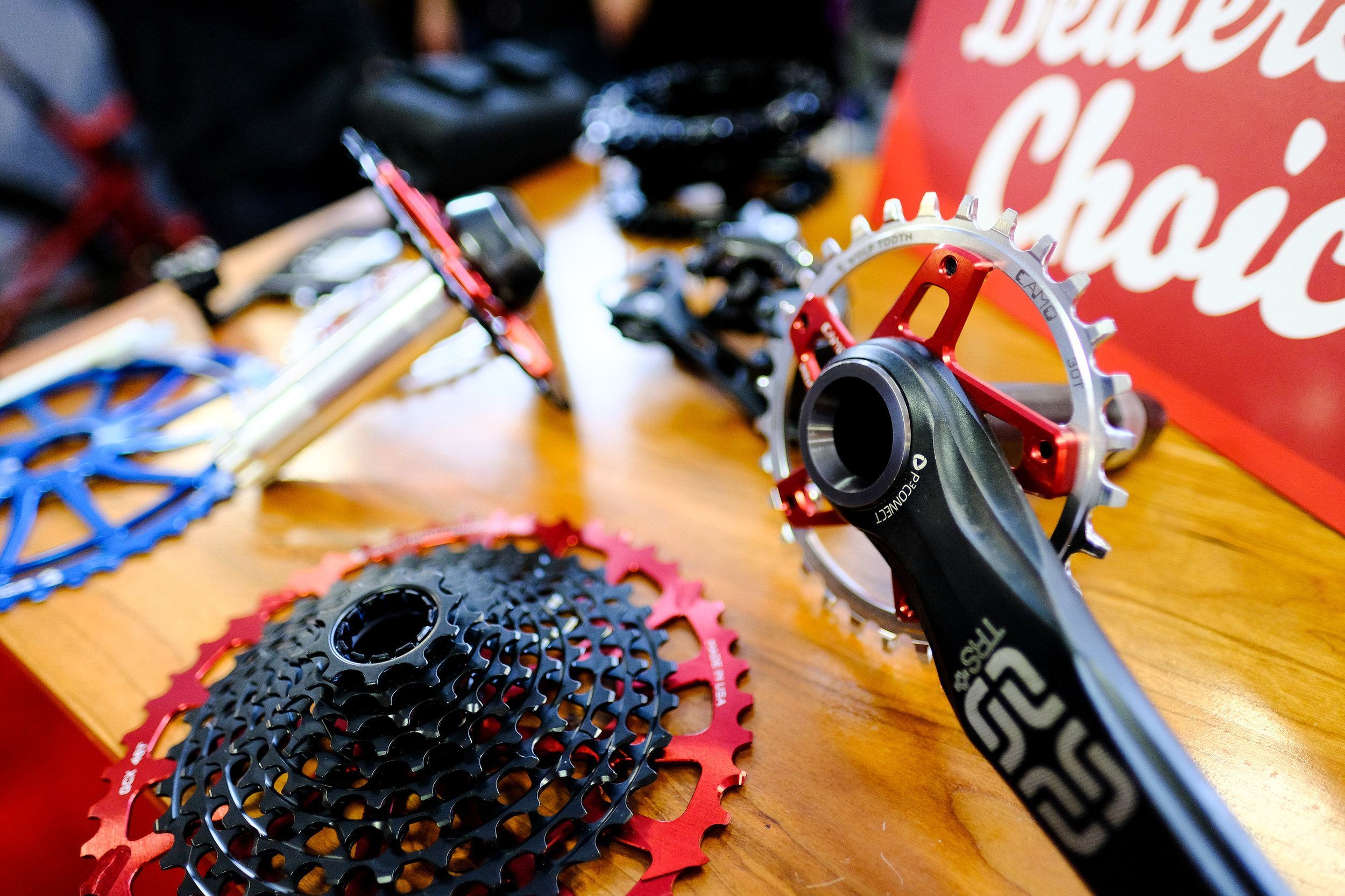 Wolftooth Components is always ready to adapt any weird drivetrain need to your specifications. Plus sweet colors!