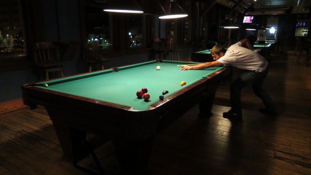 For the pool shark John, who asked for me to photograph him playing but didn’t have an email address.