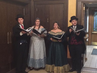 Caroling (note from Nikki: yes, I DID ask Jake to carol at the holiday market…)