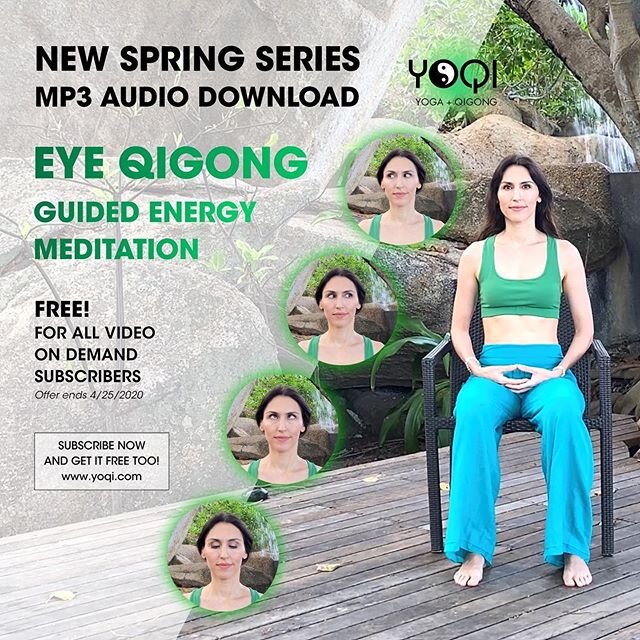 Happy Easter everyone! 🐣🐰Here&rsquo;s a treat for your basket to celebrate the spirit of Spring! 👁✨🧚&zwj;♀️New Eye Qigong audio meditation free for all Video on Demand subscribers. 👀 Get it at www.yoqi.com #yoqi #qigong #spring #liver #eyeqigong