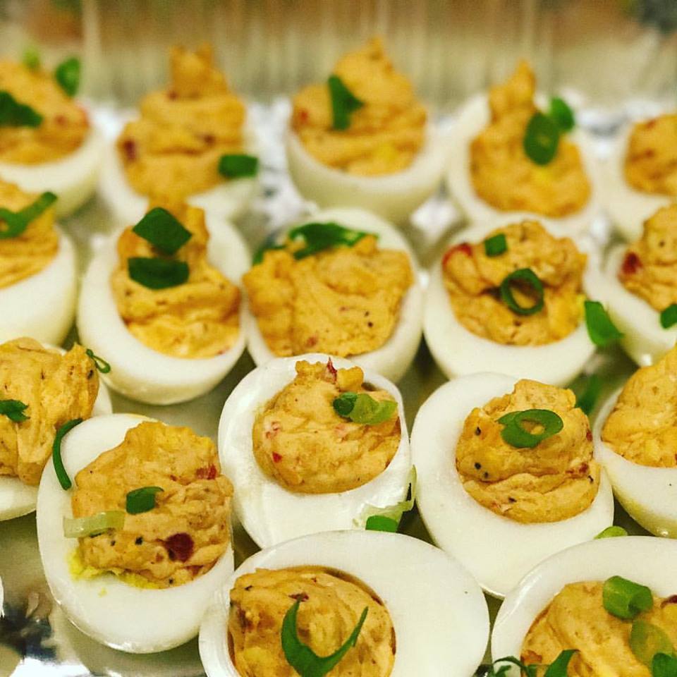 Pimiento Cheese Deviled Eggs