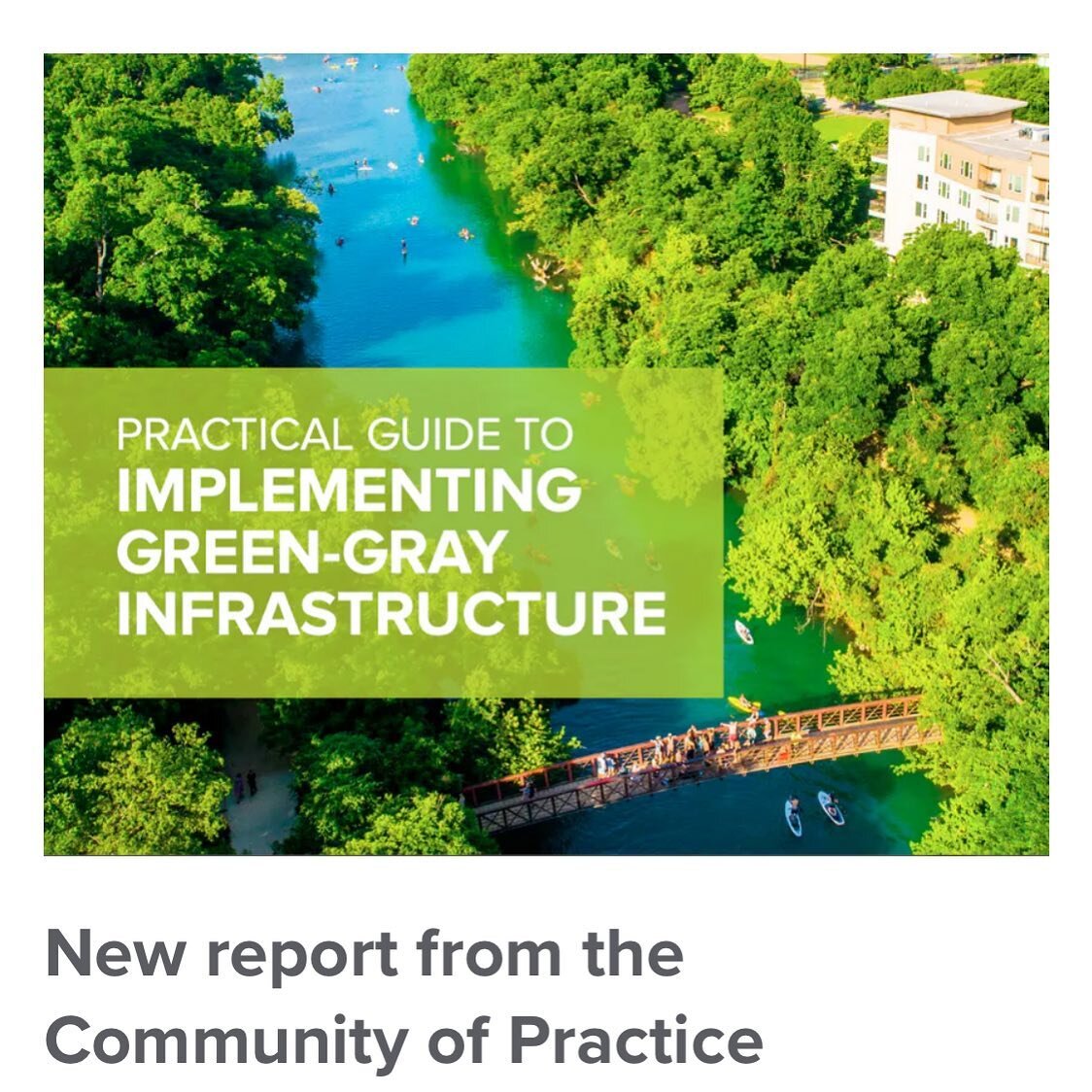 Excited to announce this first of its kind document - a tool to identify, fund, plan, design, construct, and monitor green-gray infrastructure projects, to increase the resilience of vulnerable cities, communities, and assets around the world.
 
The 