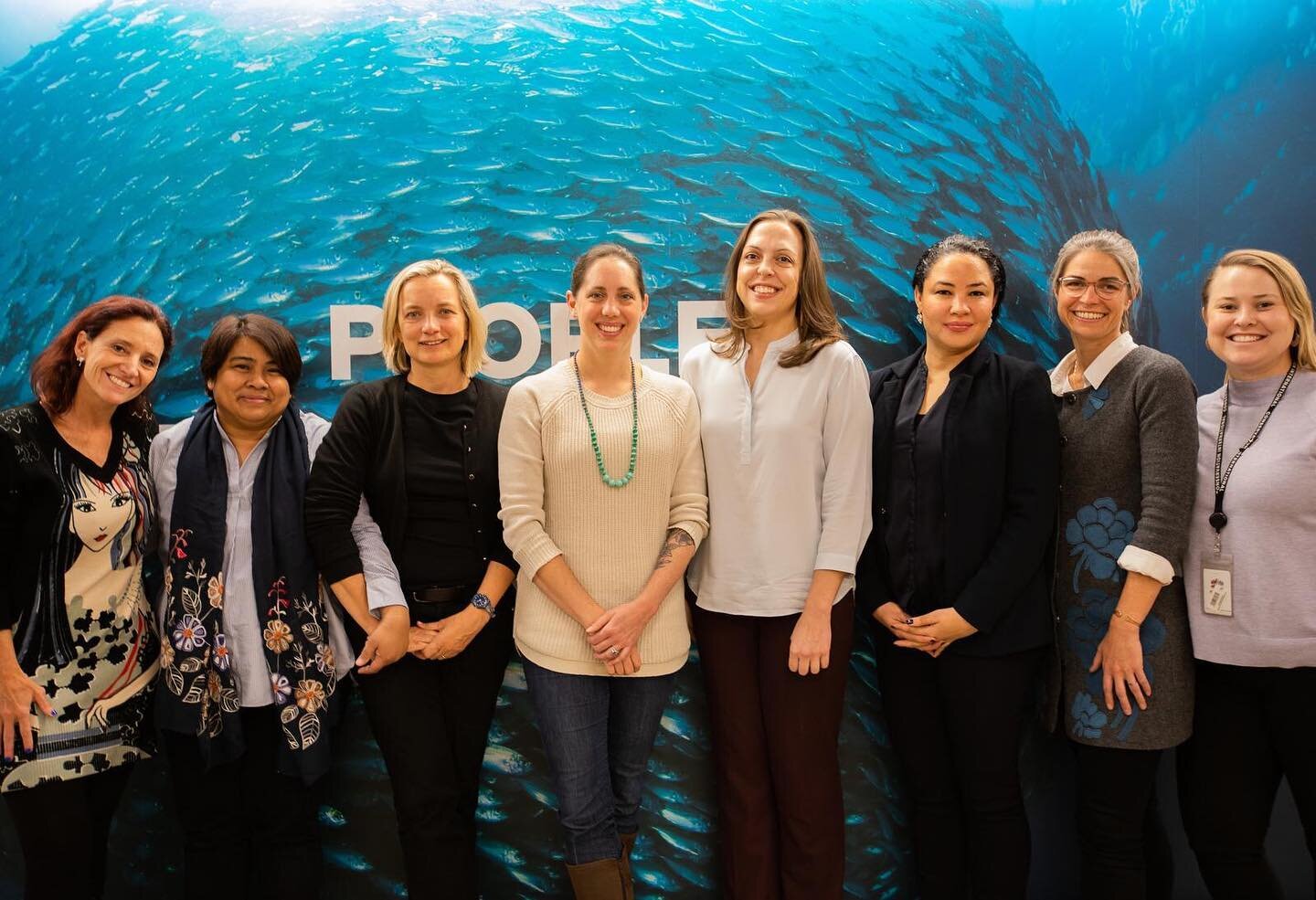 The @conservationorg ladies of #blueclimate ✨💙✨ working everyday to advance climate adaptation with #greengray infrastructure and ocean-based mitigation with #bluecarbon