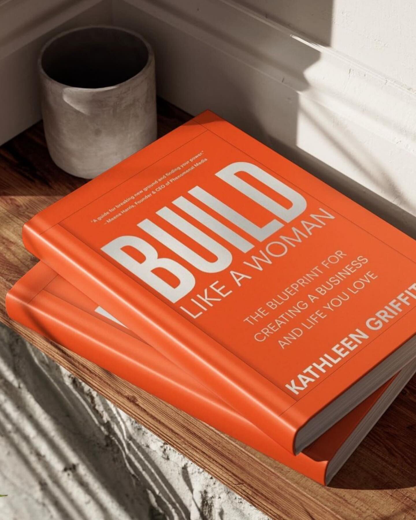 After years of pouring herself into this project I&rsquo;m teary-eyed that we can finally share @kathleengrayce book with you TODAY! 
Please meet Build Like A Woman: The Blueprint For Creating A Business and Life You Love. This book is extremely hard