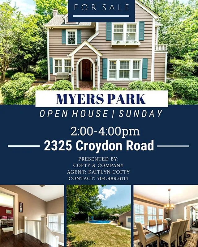 OPEN HOUSE | TODAY | 2-4pm 🏡 
Listed at $750,000 and located right between Selwyn Avenue and Queens Road West! ✨ Come see us!