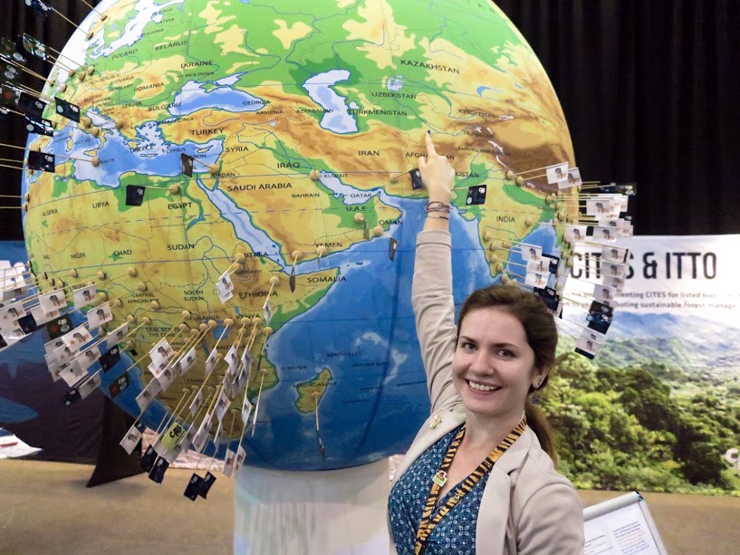 Olya Espiova at CITES CoP17, Johannesburg, South Africa.