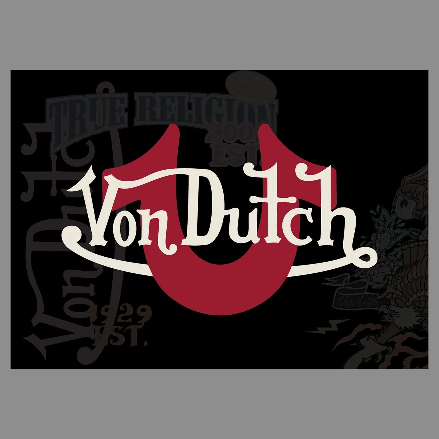 TR X VON DUTCH "Tattoo Brand Logos"