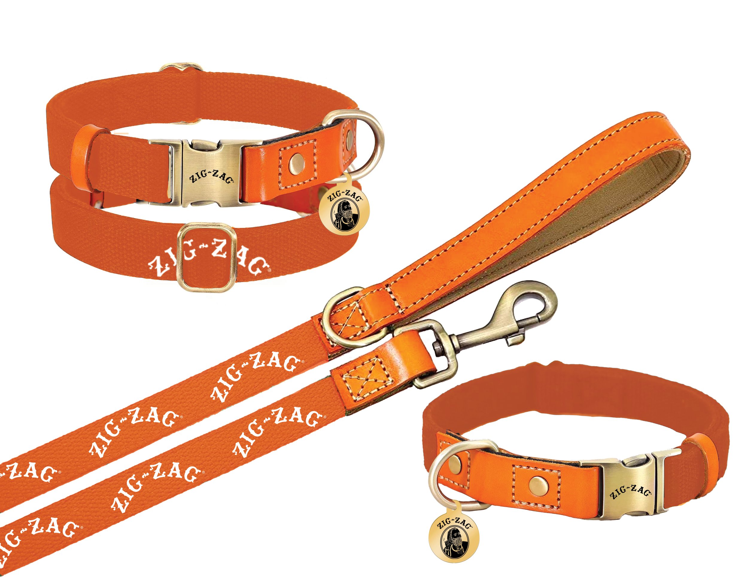 collar and leash set-orange.jpg