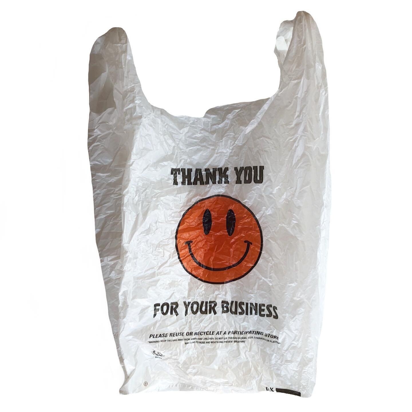 The bag with the orange smilie