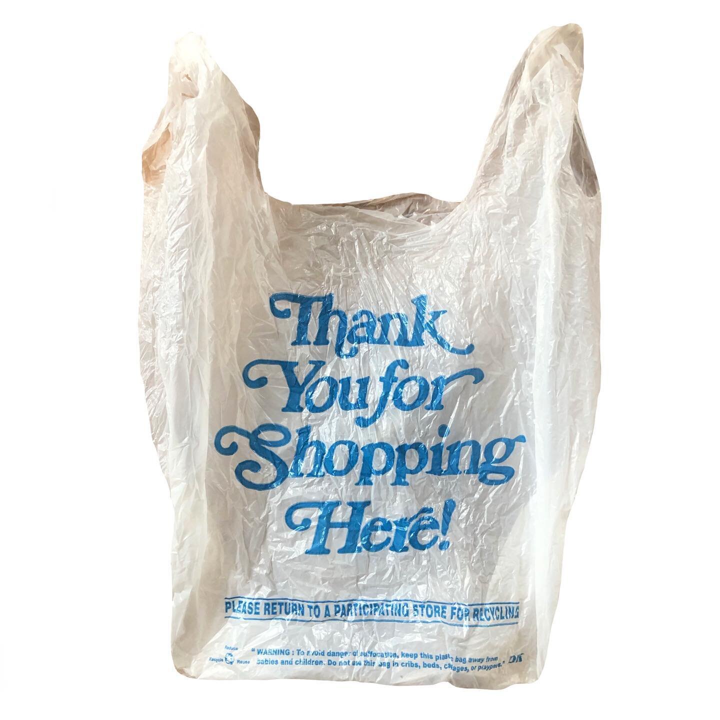 The bag with the light blue thank you