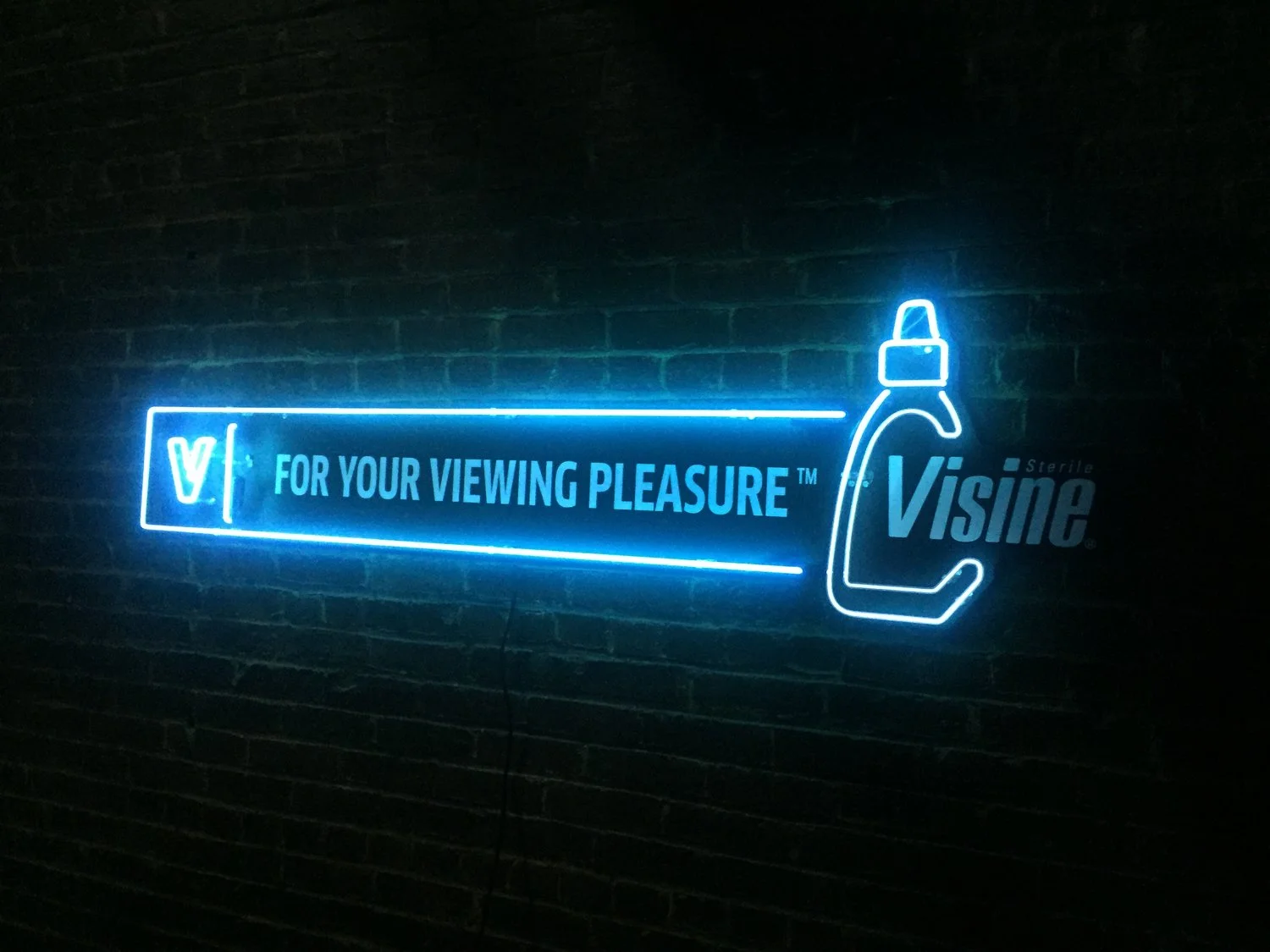    We even got a real neon sign made for the end frame. 