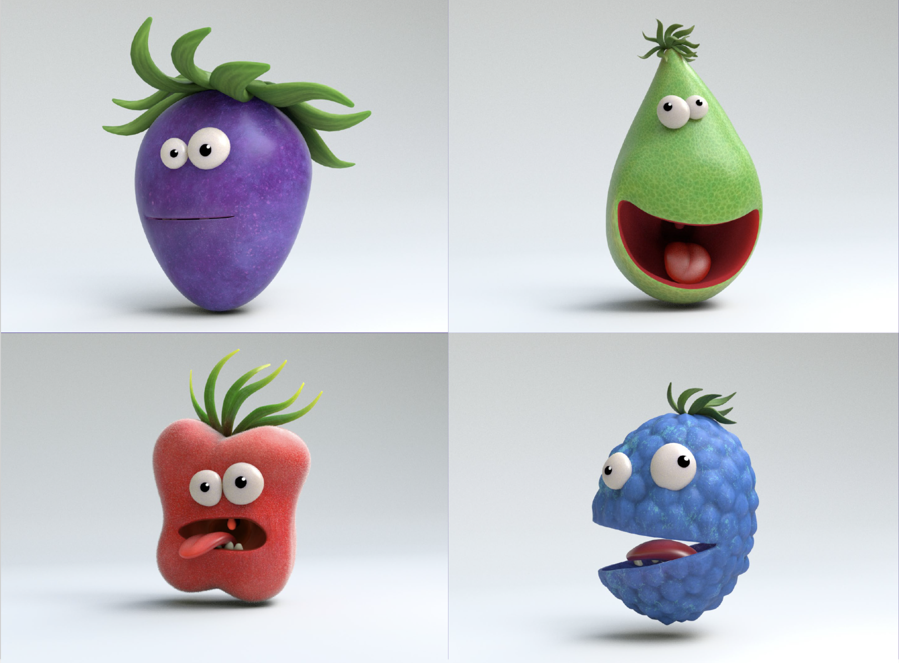    Final wild berry designs from the pros at Aardman-Nathan Love. Ok, yeah—they’re way better. 