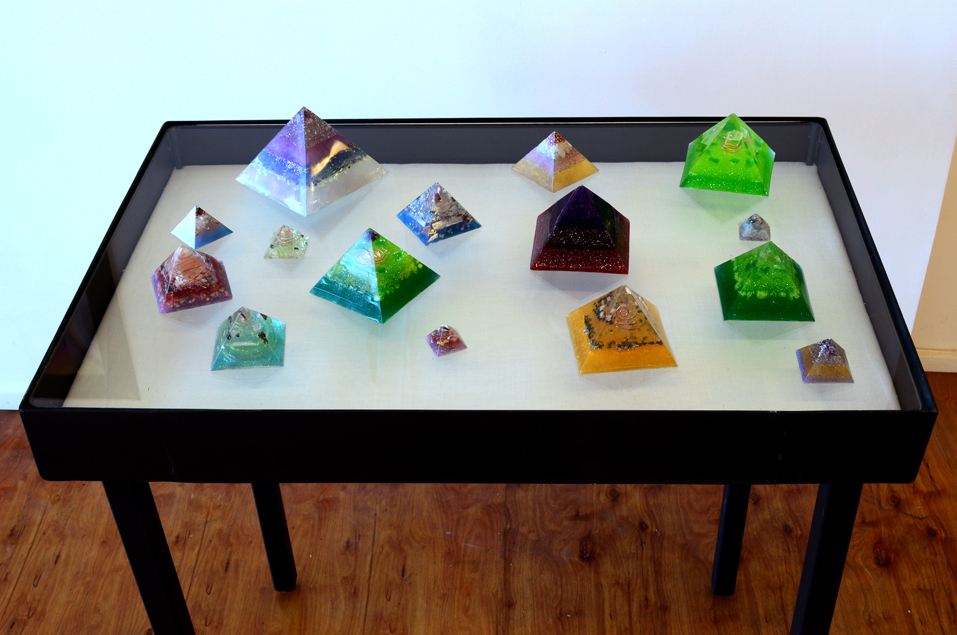 Selection of Orgonite Pyramids, 2016