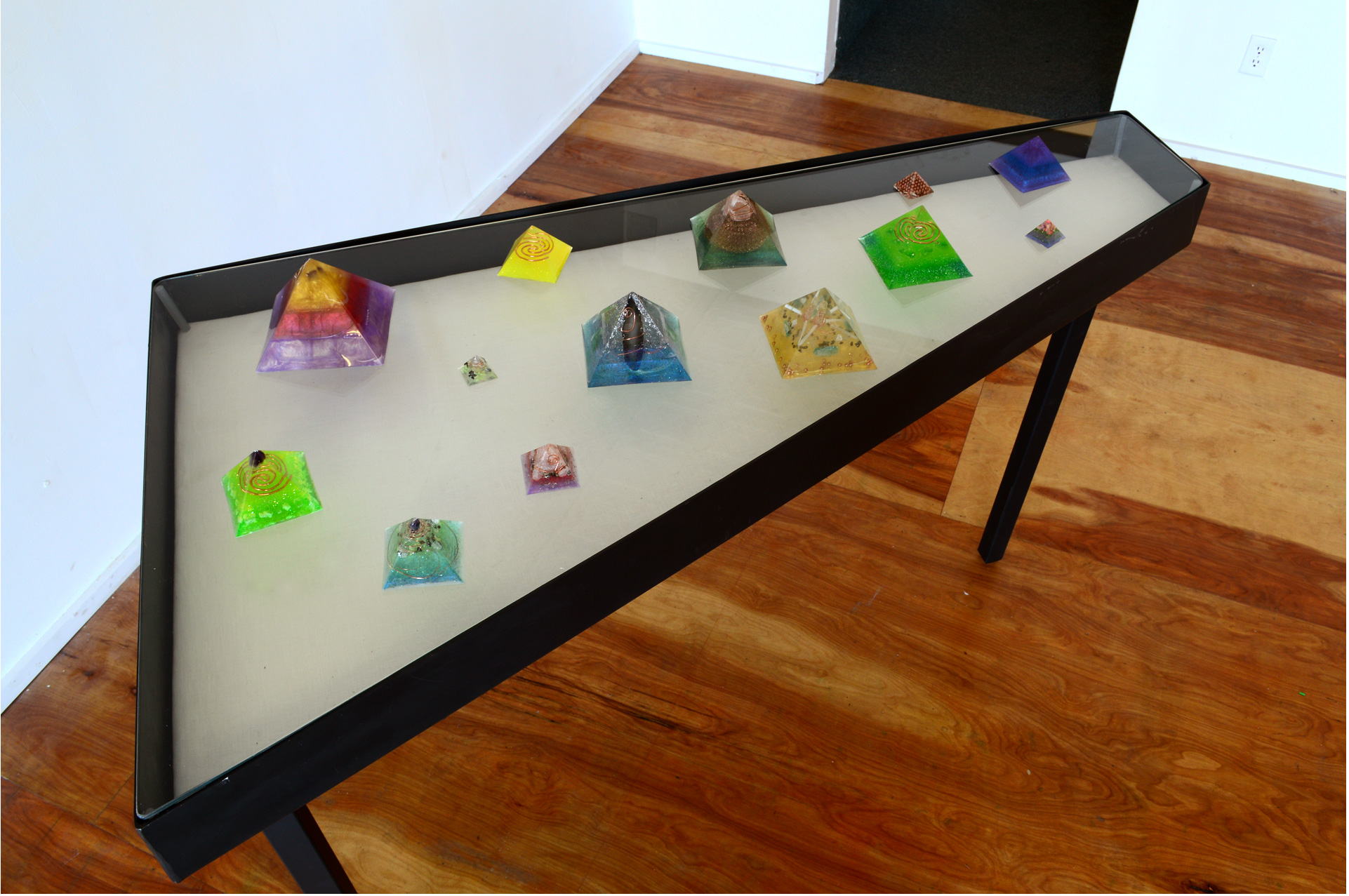 Selection of Orgonite Pyramids, 2016