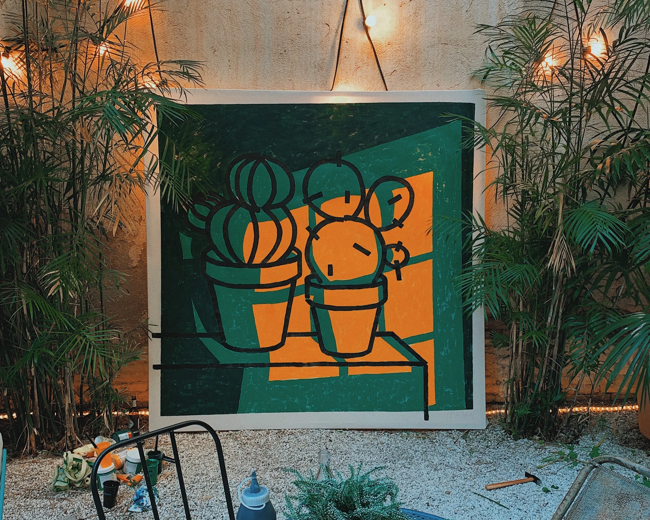 medina+oscar+mellow+scenes+bestore+diagonal+barcelona+livepainting+plants+designweek