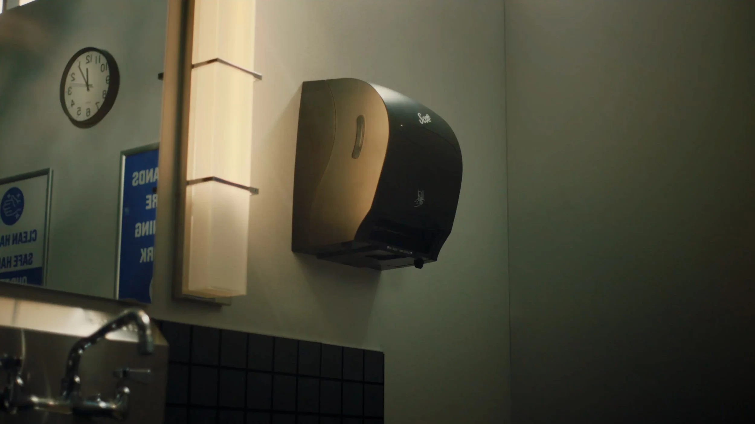 Scott Paper Towel Dispenser Wall-Mounted in Washroom | Toronto Commercial Cinematographer Shae Paterson