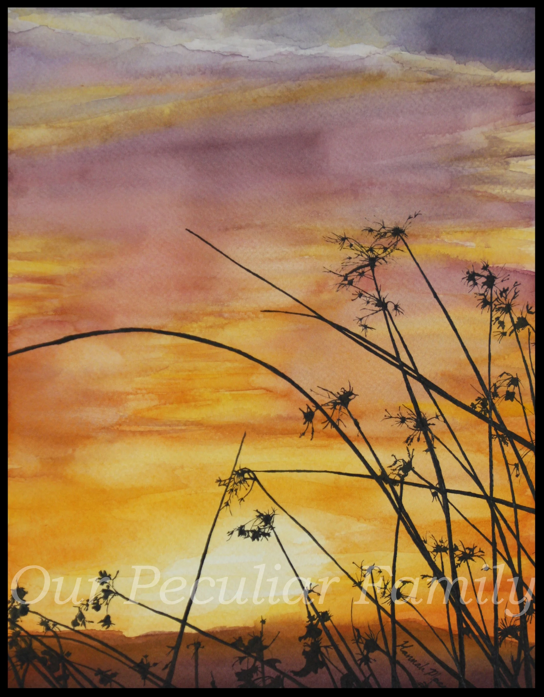 This Pen and Ink Wash by Hannah Macy is being displayed in a private collection in Texas. 