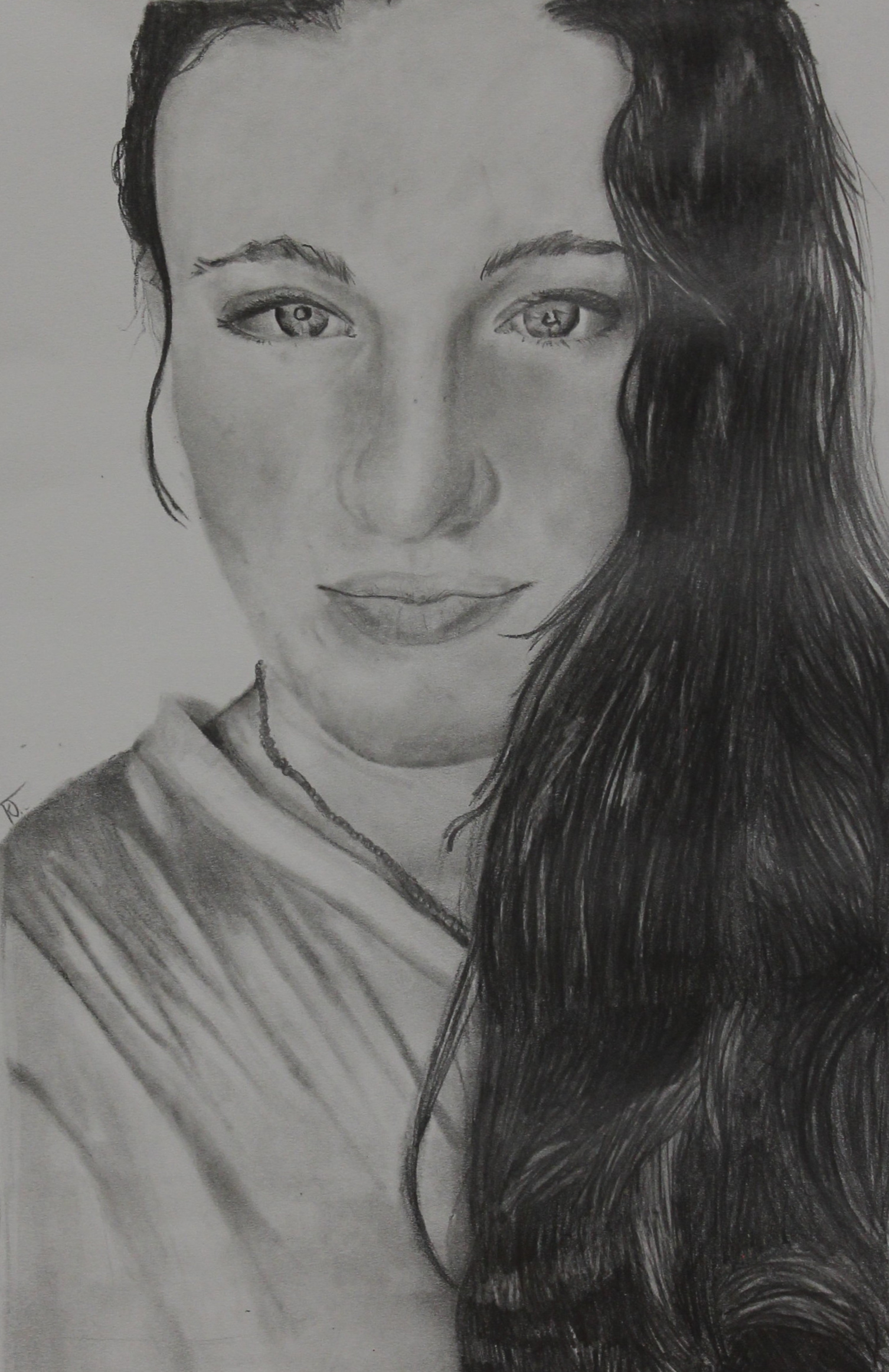 Graphite Portrait class - student age 13