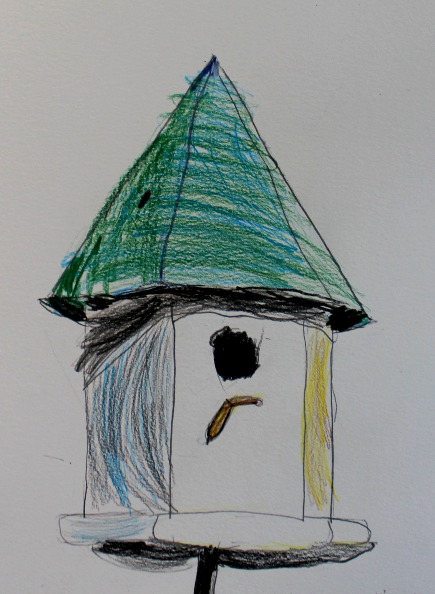 Bridget, age 5, colored pencil