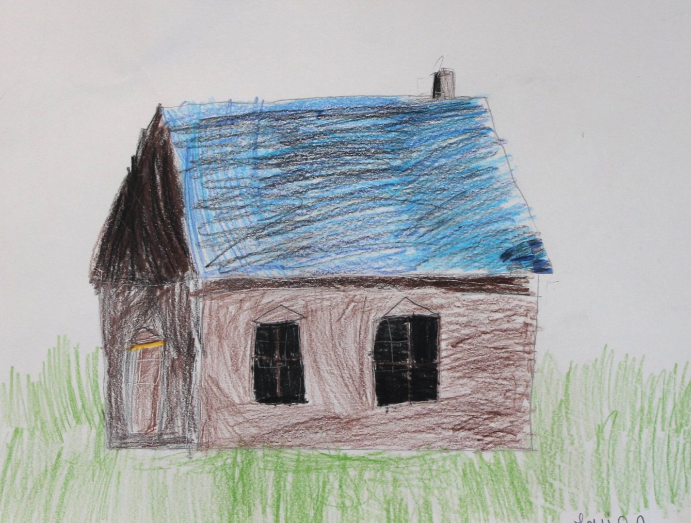 L.R., age 7, colored pencil
