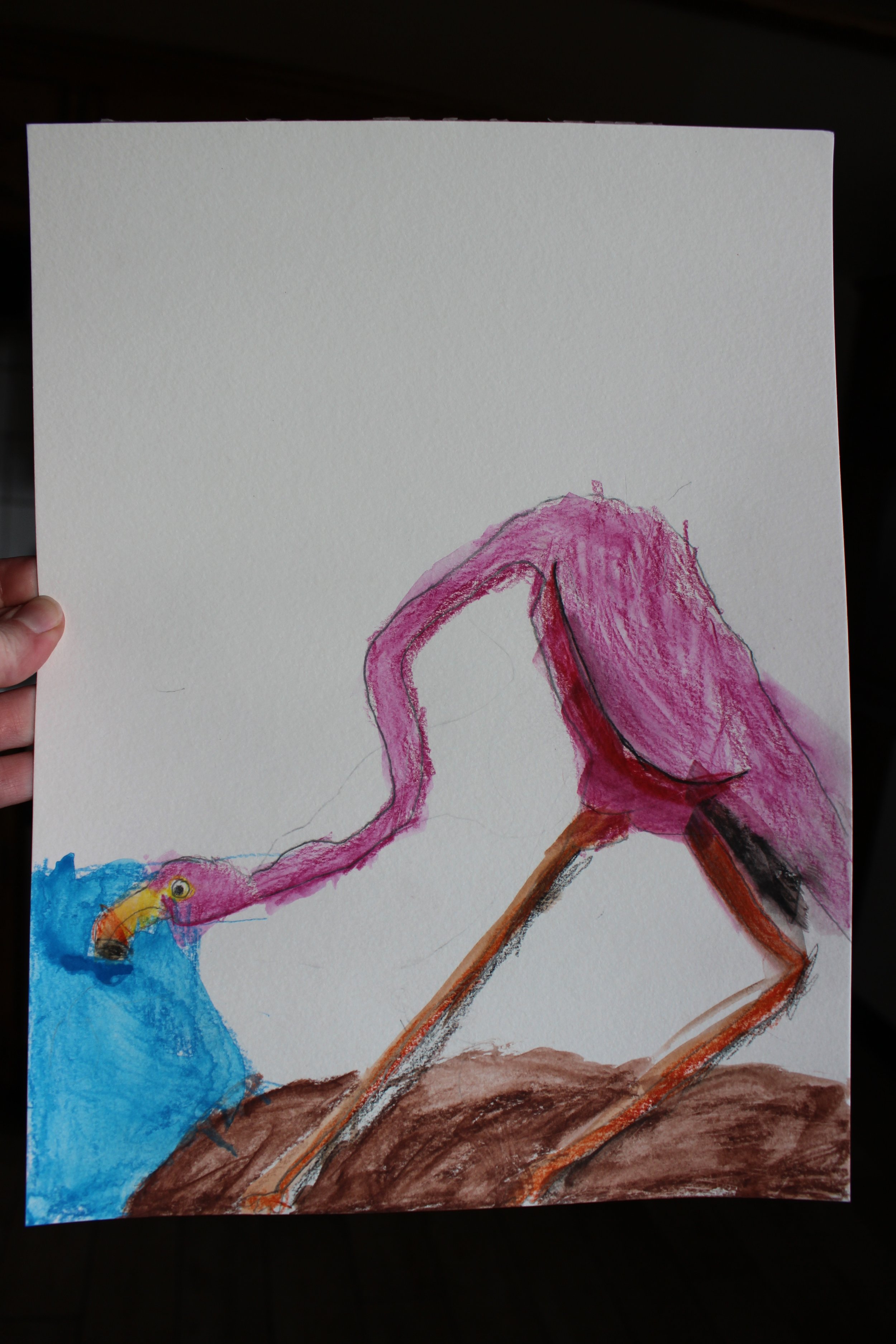 Allison, age 6, watercolor pencil