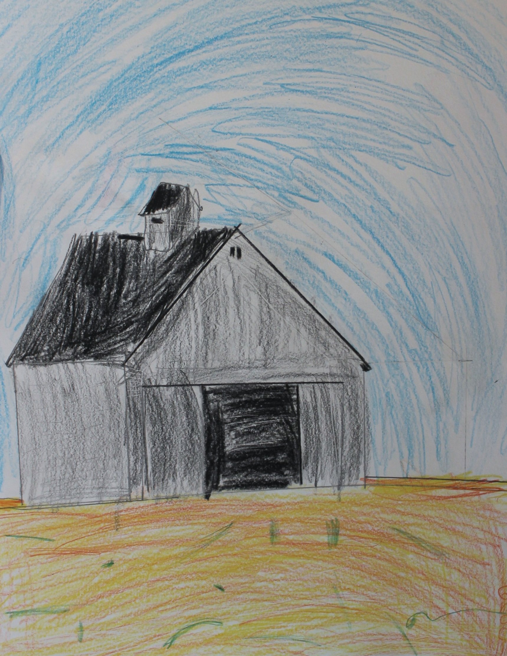 G.G., age 8, colored pencil