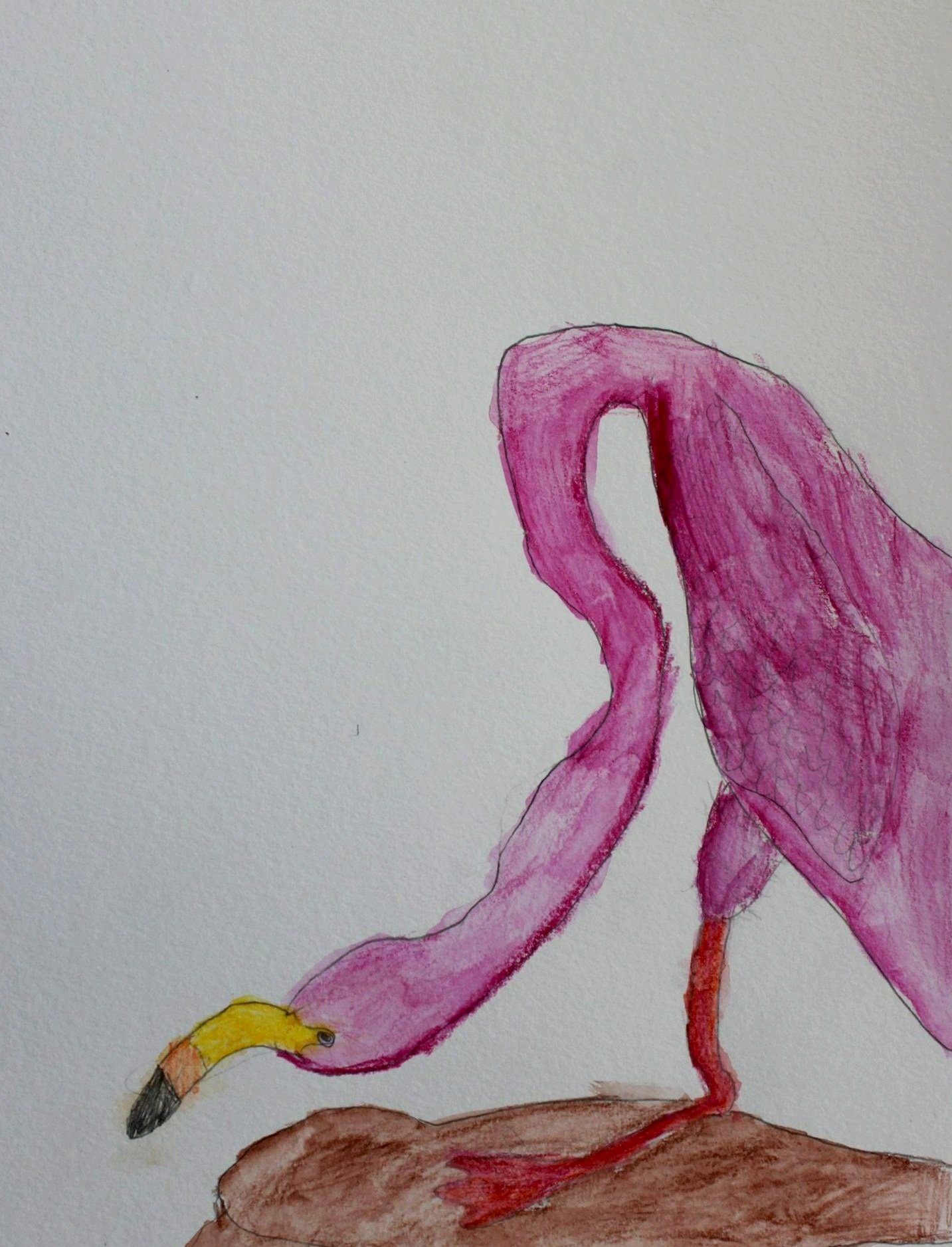 L.R., age 7, watercolor pencil