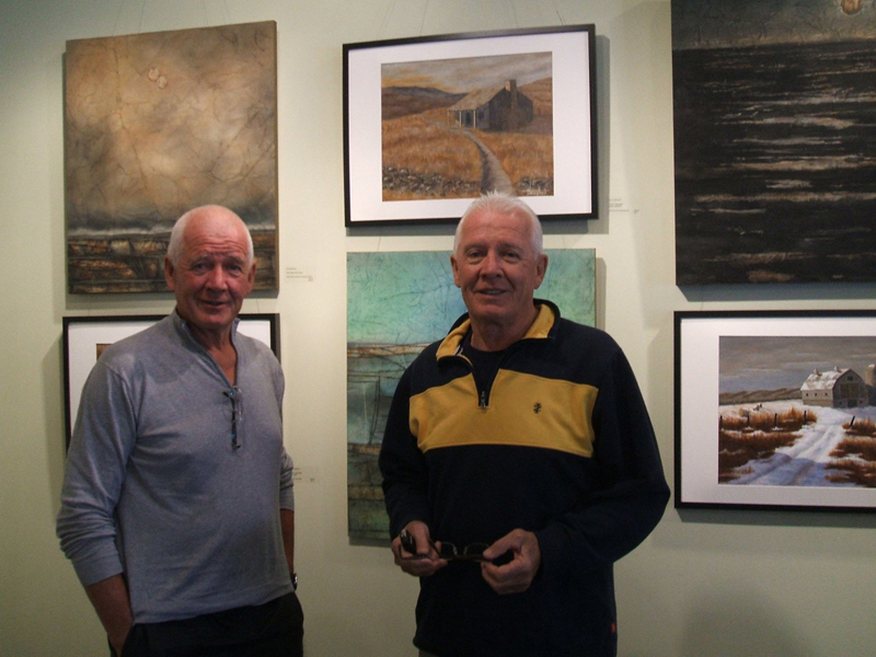 in 2014, Bob and twin brother, Clay, held a unique two-person exhibition in Winnipeg featuring their different styles and views of local landscape. At the time Clay lived and painted in Neepawa, but has since moved to BC's Okanagan Valley.