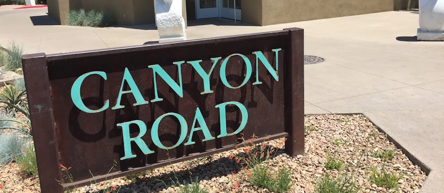Canyon Road street sign