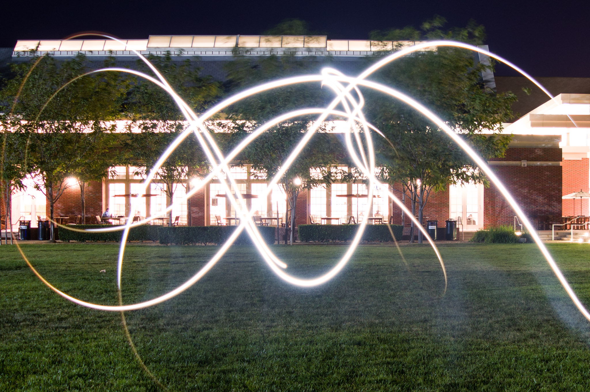 Quick test photo in front of the UC lawn