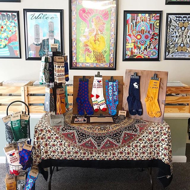 We are so excited to be the first retail location for @you_enjoy_mysocks! Come check them out and buy a pair or 3!
Posted @withrepost • @you_enjoy_mysocks You Enjoy Mysocks...now in STORE! We teamed up with the good people at Main Street Vinyl in downtown Burlington, NC. Our hometown! This is a place I have enjoyed shopping for the 3 years they’ve been in business. Easily the coolest store in town with the best music collection around! I had always admired their fishman donut towel in the window from afar and new we could be friends! Happy to report that they are amazing people, huge phish fans and we are so grateful to have an opportunity to be in such a great store! Come find them in Burlington, NC @mainstreetvinyl!
#youenjoymysocks
#local
#MainStreetVinyl