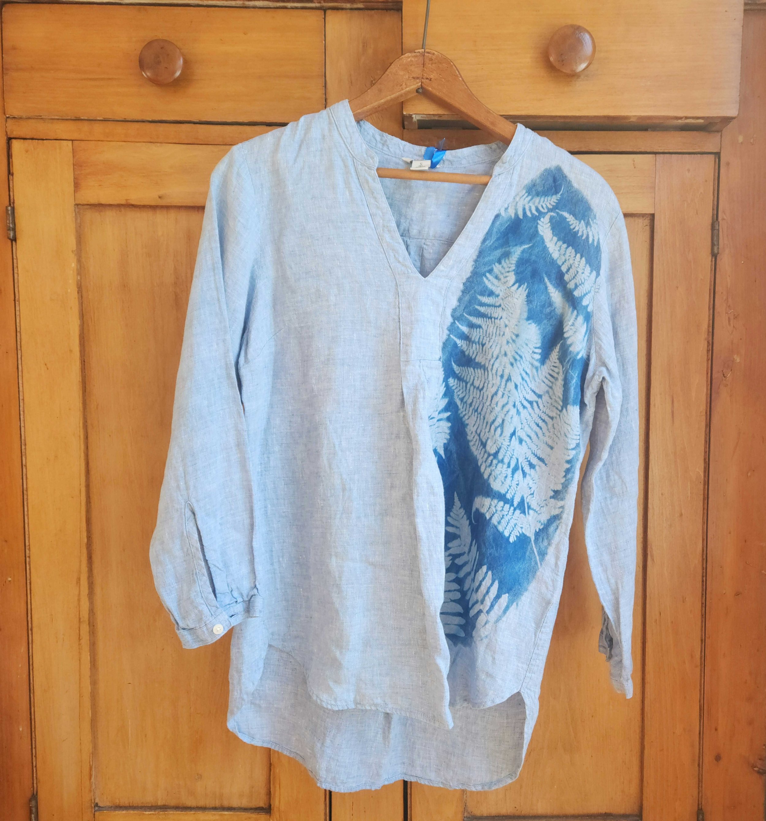 small blue shirt