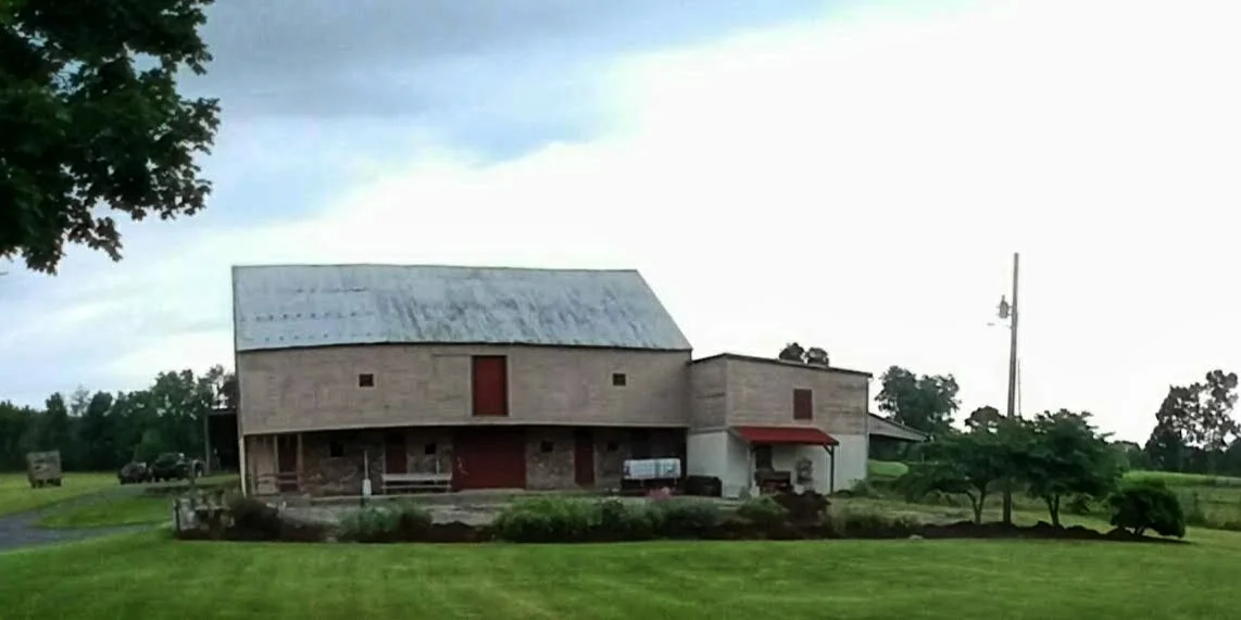 The barn.
