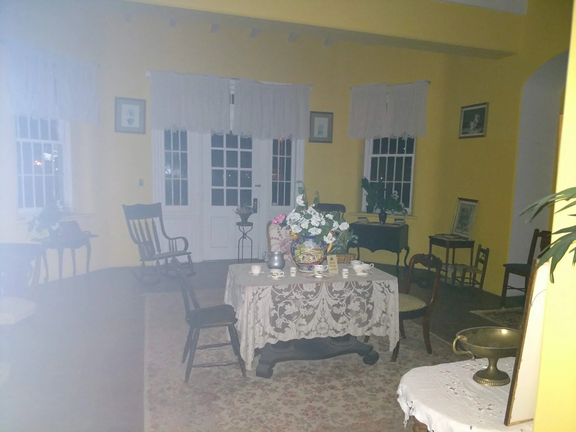 I'm not sure what the white haze is in this photo but I got it on a couple of photos in this part of the asylum only.