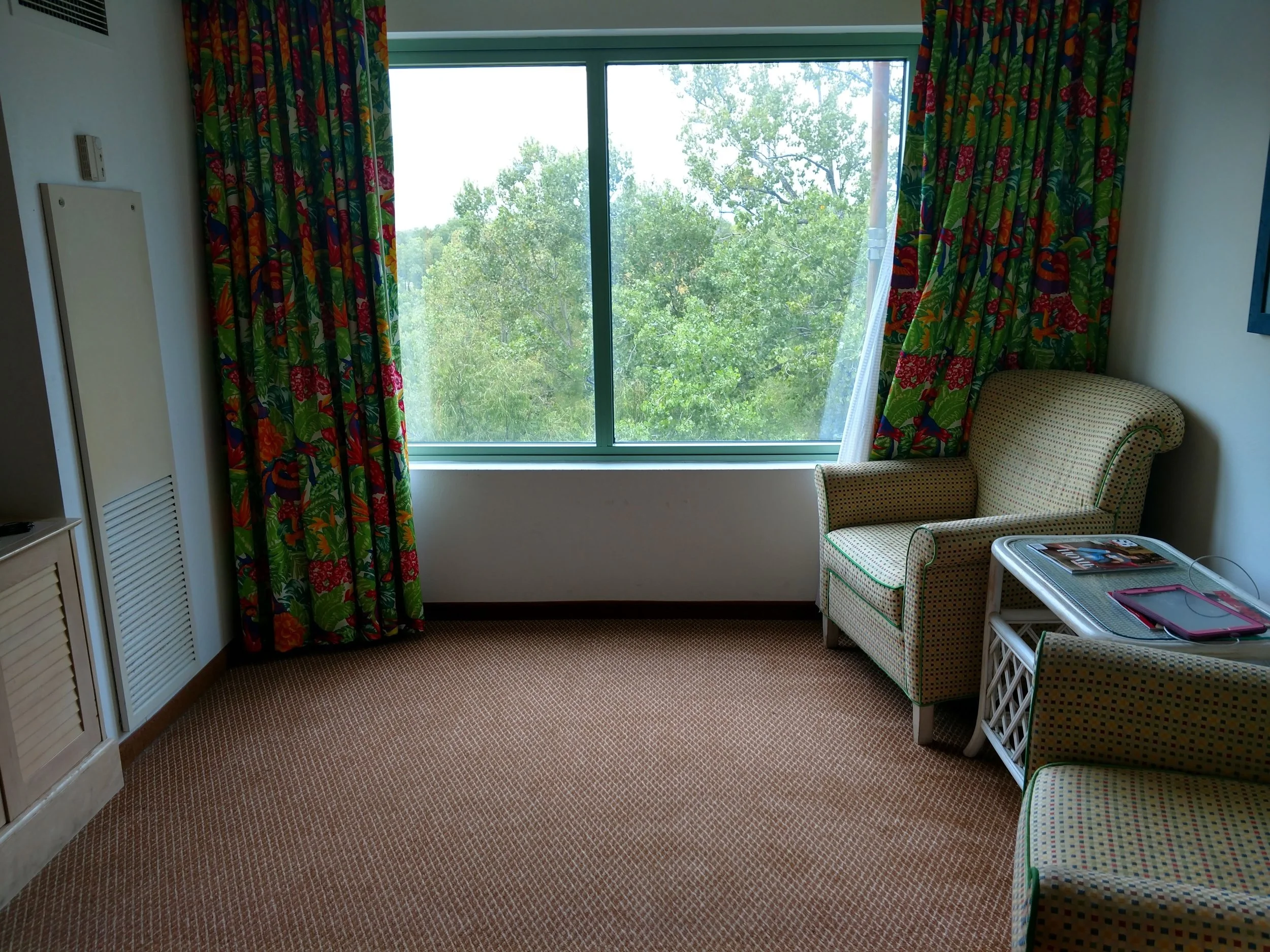 Sitting area within our room