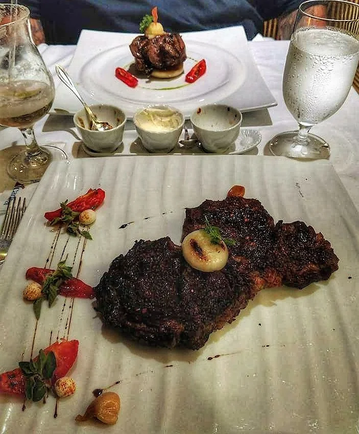 The steakhouse was an additional cost but well worth it!
