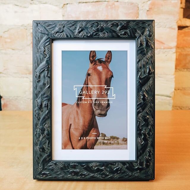 Loving this horse engraved 5 x 7 wood frame we just added to our @etsy store! 🐴 Add a mat to hold a 4 x 6 photo. Includes glass and an easel back. Shop now at: Etsy.com/shop/gallery293 &mdash; Fast and FREE shipping. ☺️