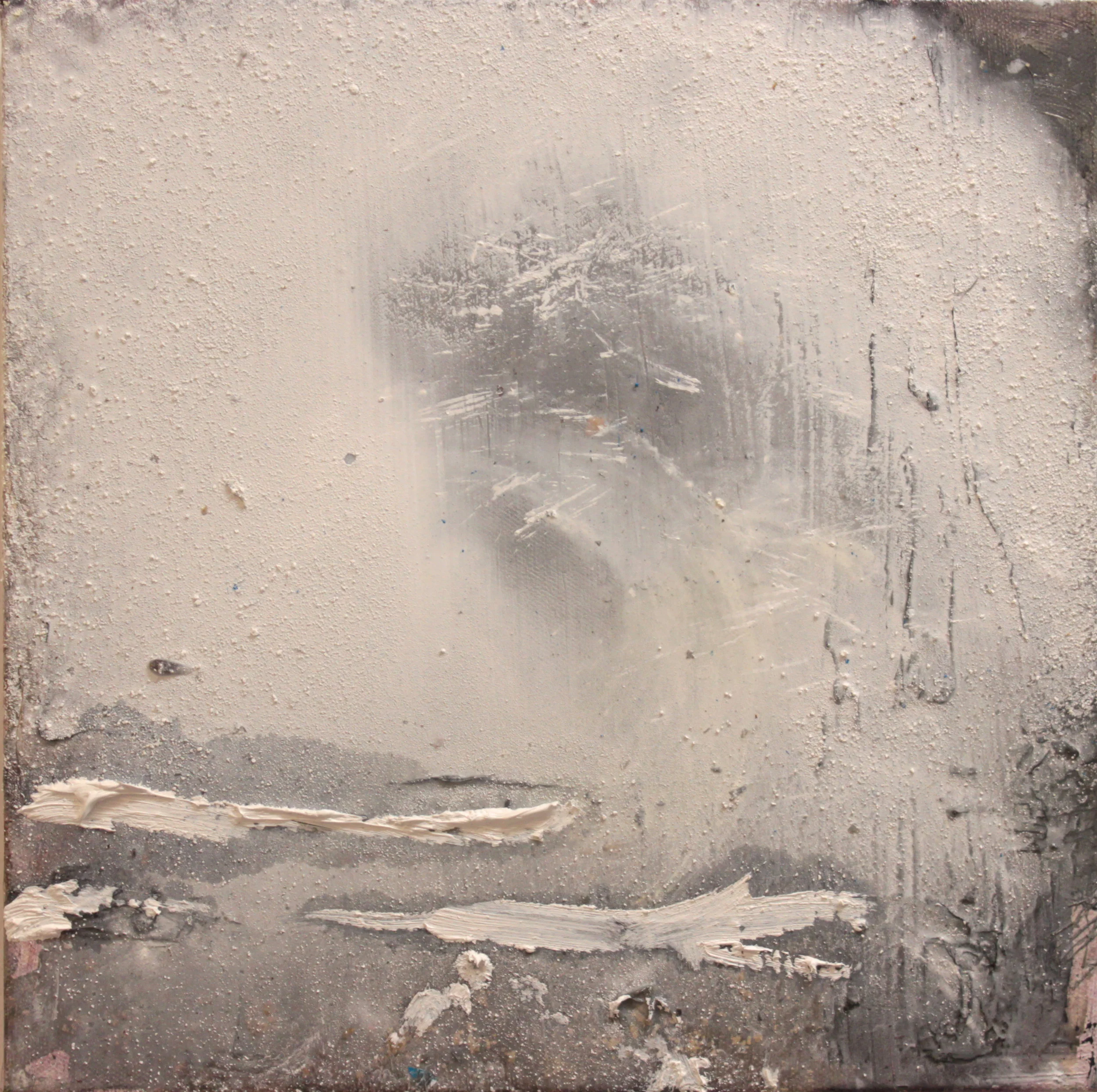 Like three cycles in a washing machine . Oil on canvas. 12" x 12". 2014. 