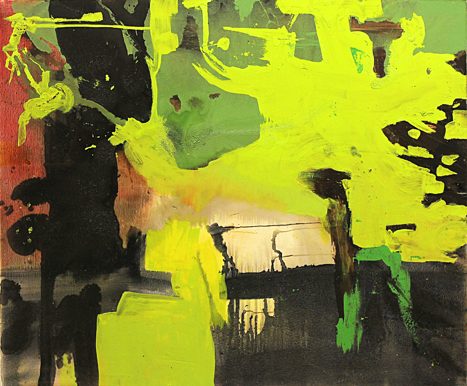 The products of slow time. Oil on canvas. 60" x 72". 2012.