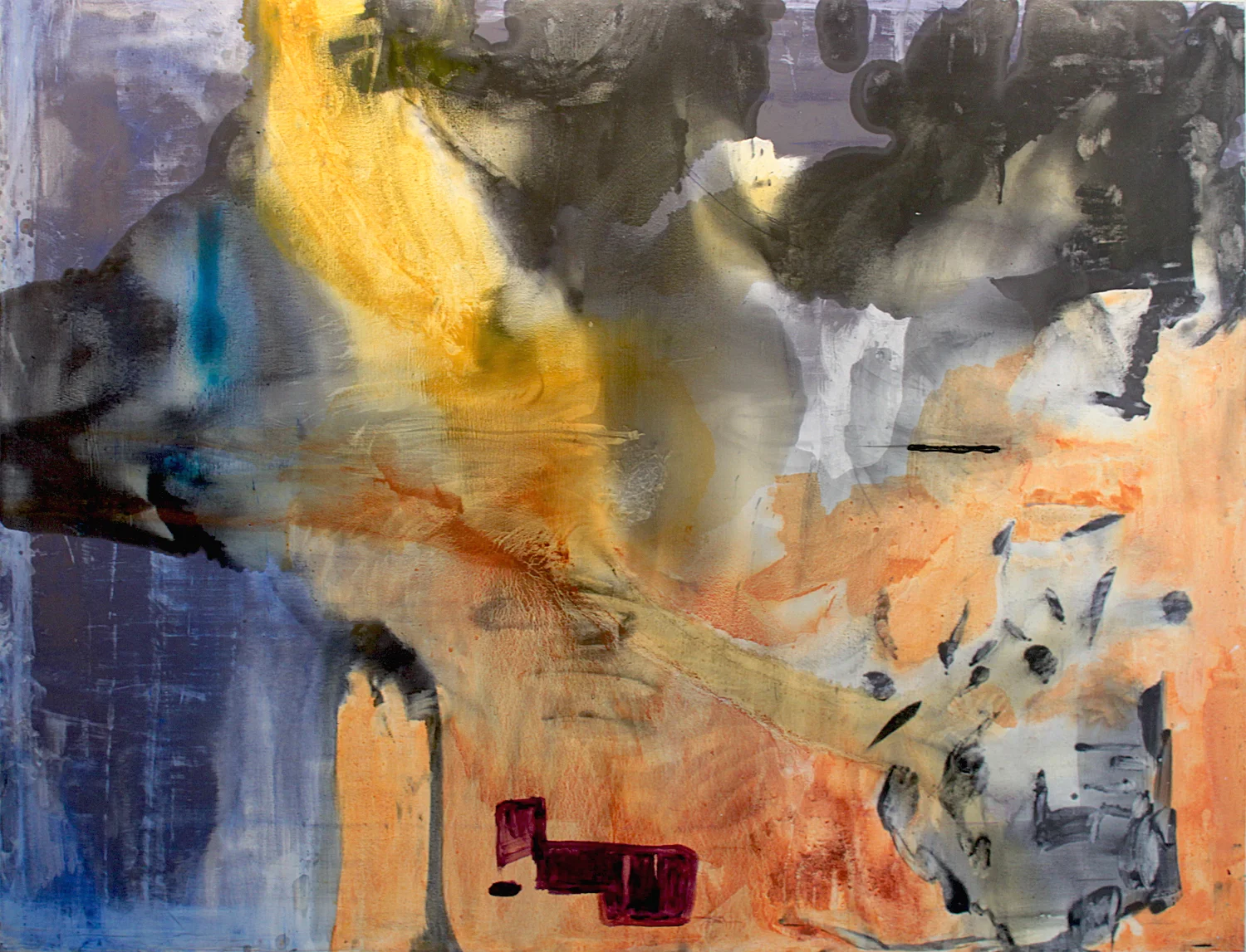 Sail to the moon . Oil on canvas. 68" x 96". 2013. 