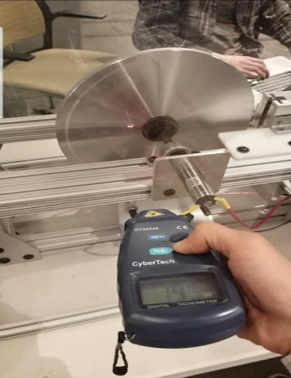 Validating the DAQ on the mag braking tester.