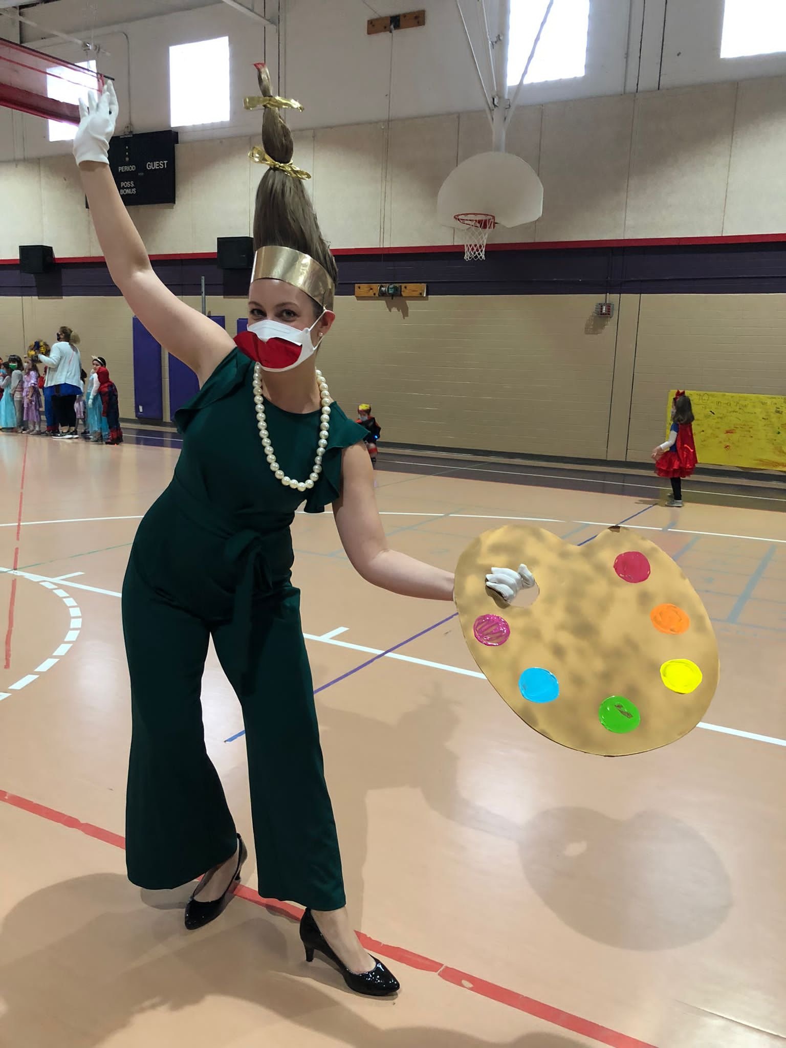 Dressed up as Penny the Paintbrush