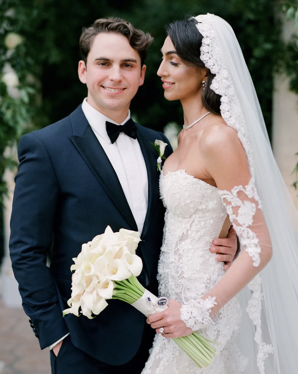 One Couple Planned a Stylish Black-and-White Wedding in Los Angeles
