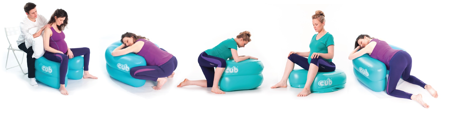 Comfortable Upright Birth support - CUB , can be used for various pregnacy, labour and birth positions.
