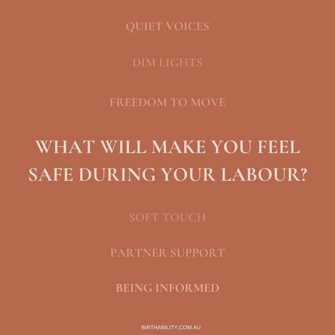 Feeling safe during labour is absolutely essential. Stress levels can rise and labour can slow, stall and stop when we dont feel safe and protected in our birth space.

What many dont realise is that our environment can affect that feeling of safety 