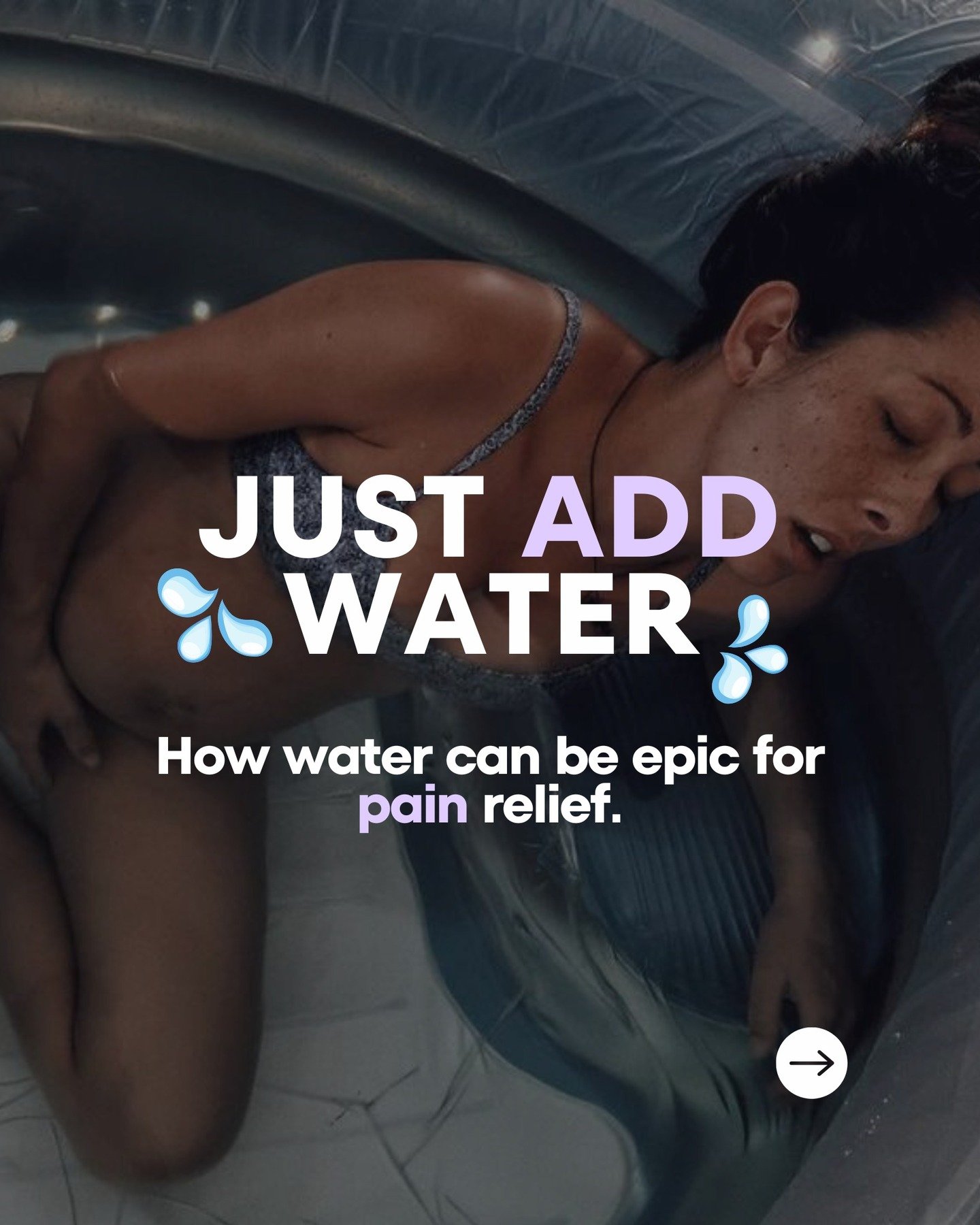 Let&rsquo;s talk about one of the most underrated&mdash;and wildly effective&mdash;forms of pain relief in labour:
WATER.

Baths. Birth pools. Steamy showers down your back.
It&rsquo;s not just &ldquo;soothing.&rdquo;
It&rsquo;s transformational.
And