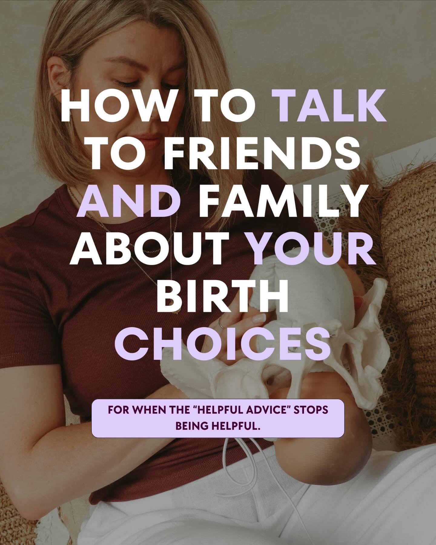 Pregnancy brings out everyone&rsquo;s inner expert, and honestly&hellip; it can get a bit much. 

Here are some gentle but firm ways to hold your ground, protect your space, and stay centred in what you know feels right for your body and your birth.
