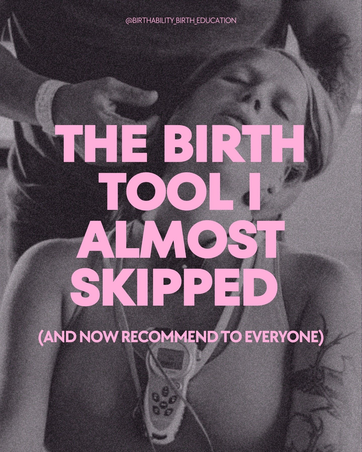 Yep, I almost skipped getting a TENS machine for my first birth, which still makes me laugh now.

My sister had used an @elletensau for her birth, so naturally she was the one saying I should get one. At the time, I very much brushed it off with a &l
