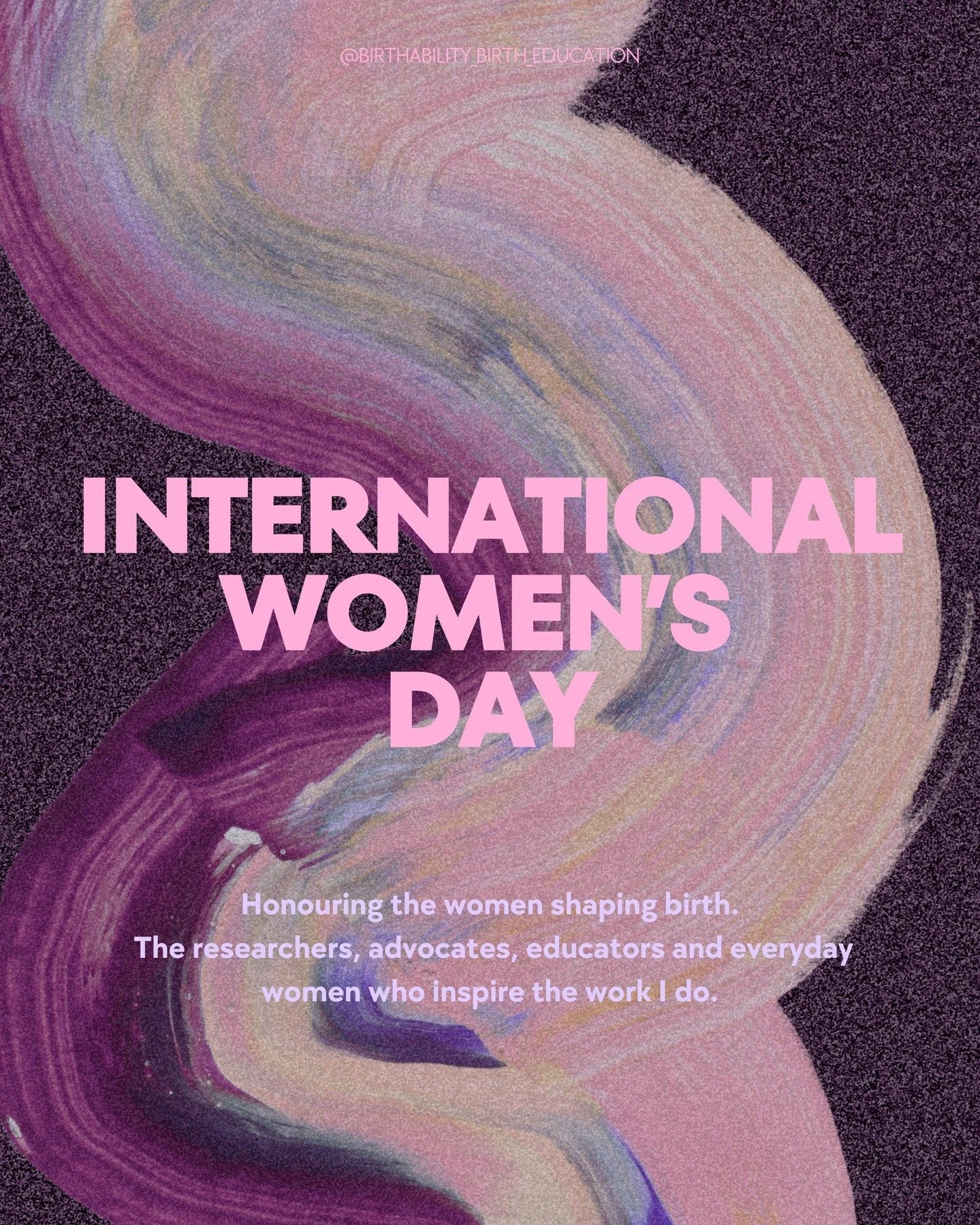 International Women&rsquo;s Day feels like the perfect moment to honour some of the incredible women shaping the world of birth.

The researchers asking better questions.
The educators sharing knowledge.
The advocates standing up for women&rsquo;s ri